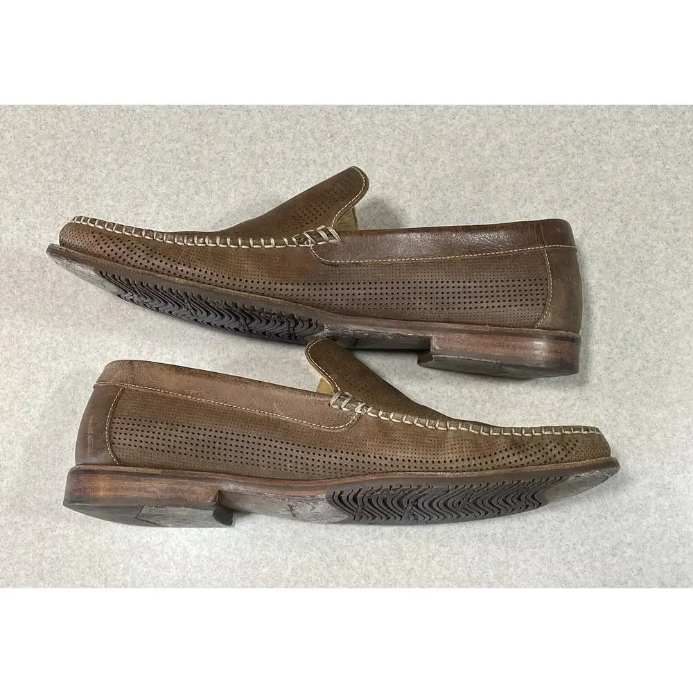 Tommy Bahama Felton Loafer Nubuck Perforated Leather Casual Shoes Men’s Size 13M
